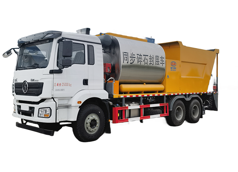 陕汽德龙 新M3000 同步碎石封层吃瓜91